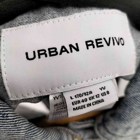 アーバン レヴィヴォ URBAN REVIVO デザインデニムベスト レディース EUR:40