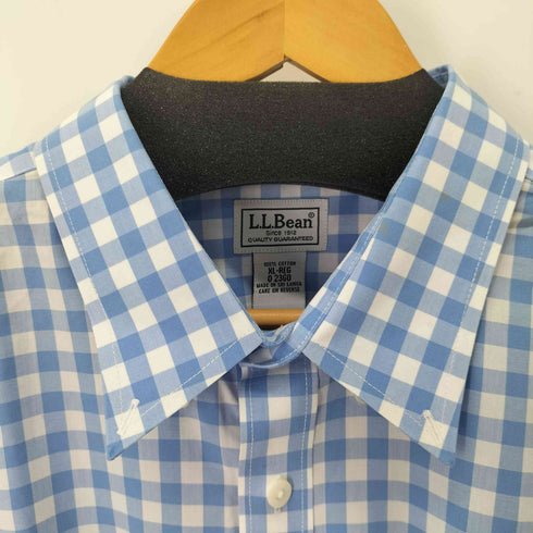 エルエルビーン L.L.Bean WRINKLE RESISTANT ギンガムチェックシャツ メンズ import:XL