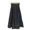 アズールバイマウジー AZUL by moussy ZIP-UP FRINGE DENIM FLARE SK ジップアップフリンジデニムフレアスカート レディース JPN:S