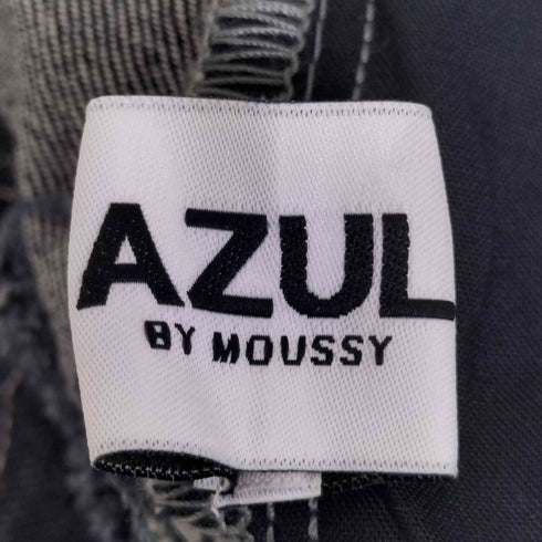 アズールバイマウジー AZUL by moussy ZIP-UP FRINGE DENIM FLARE SK ジップアップフリンジデニムフレアスカート レディース JPN:S