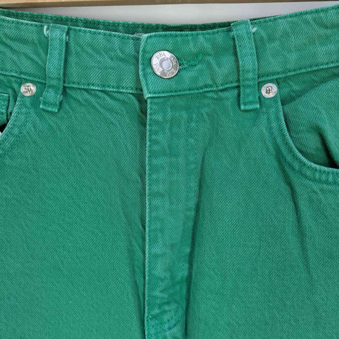 ザラ ZARA カットオフ加工 ワイド デニムパンツ レディース 34