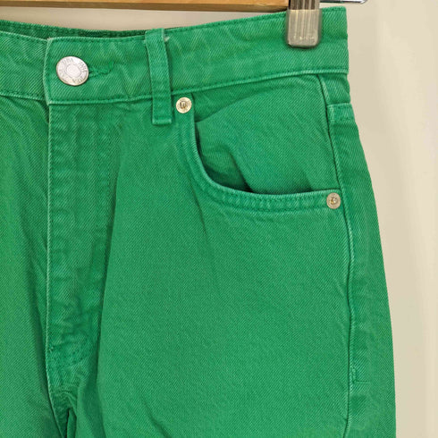 ザラ ZARA カットオフ加工 ワイド デニムパンツ レディース 34