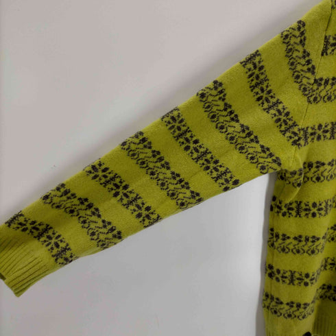 フレッドペリー FRED PERRY イタリア製 ロゴ刺繍クルーネックニット レディース import:L