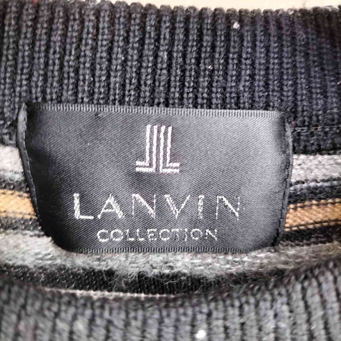 ランバンコレクション LANVIN COLLECTION モヘア混 総柄ニットセーター メンズ JPN:48