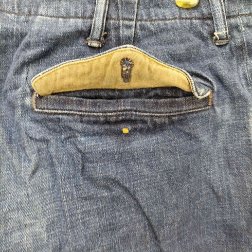 アボンタージ A VONTADE セルビッチ テーパード ボタンフライ デニム パンツ メンズ JPN:L