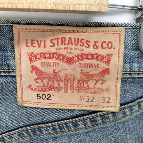 リーバイス Levis 502 レギュラーフィットストレート デニムパンツ メンズ W32 L32