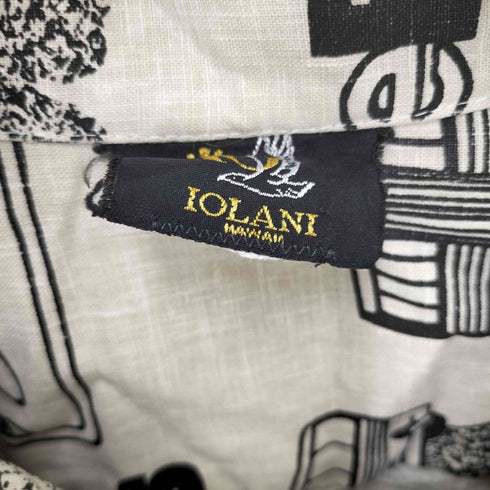 イオラニ IOLANI 70S 総柄 S/S オープンカラー シャツ メンズ