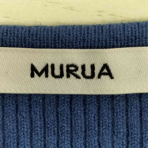 ムルーア MURUA スクエアネックパフショルダーニット レディース FREE