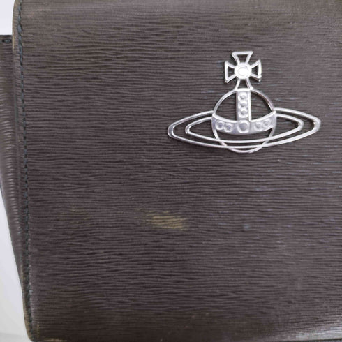 ヴィヴィアンウエストウッド Vivienne Westwood ADVAN レザー オーブプレート ミニ ショルダー バック レディース