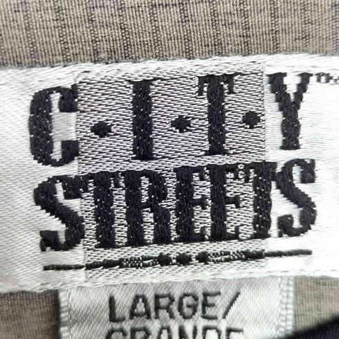 シティストリート CITY STREETS 韓国製 比翼 スタンドカラーシャツ メンズ import:L