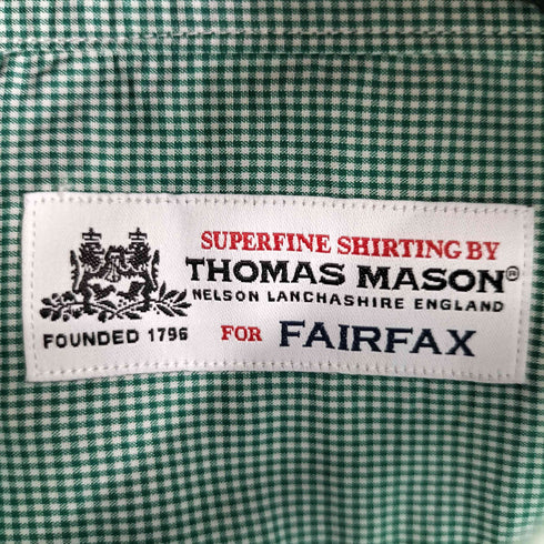 トーマスメイソンフォーフェアファクス THOMAS MASON for FAIRFAX チェックロングスリーブシャツ メンズ import:M