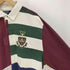 ポロバイラルフローレン Polo by RALPH LAUREN DRL エンブレム ウルフ 鹿 刺繍 ストライプ L/S ポロシャツ メンズ XXL
