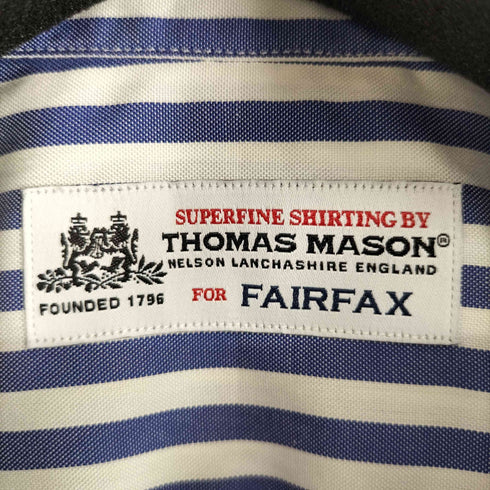 トーマスメイソンフォーフェアファクス THOMAS MASON for FAIRFAX L/S BD SHIRT メンズ 15/3/4