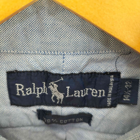 ラルフローレン RALPH LAUREN ポニー刺繍 ボタンダウン L/S シャツ メンズ 14 1/2