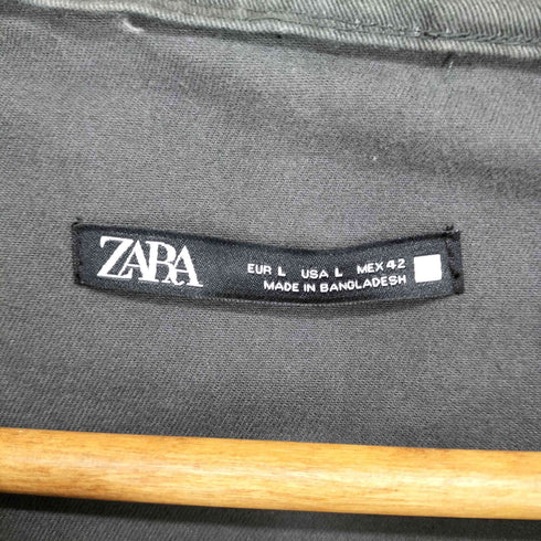 ザラ ZARA フェイドエフェクトコットン ジャケット メンズ import:L