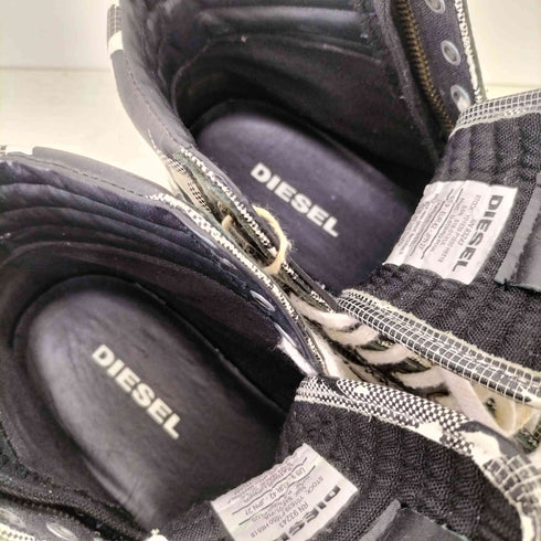 ディーゼル DIESEL D-STRING PLUS サイドジップ ハイカット スニーカー メンズ JPN:27