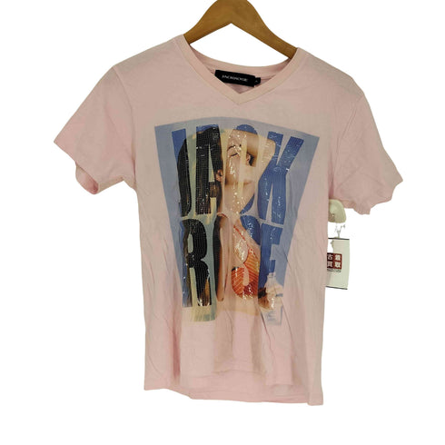 ジャックローズ JACKROSE ロゴスパンコール セクシー プリント S/S Tシャツ メンズ JPN:3
