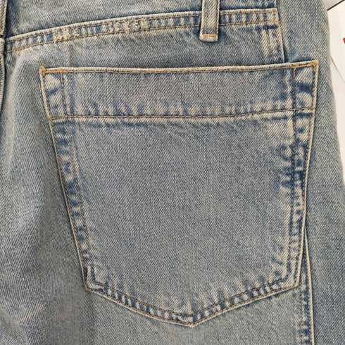 ザラ ZARA TRF WIDE-LEG ワイドレッグ ミッドライズ ディストラクト デニム メンズ EUR 40