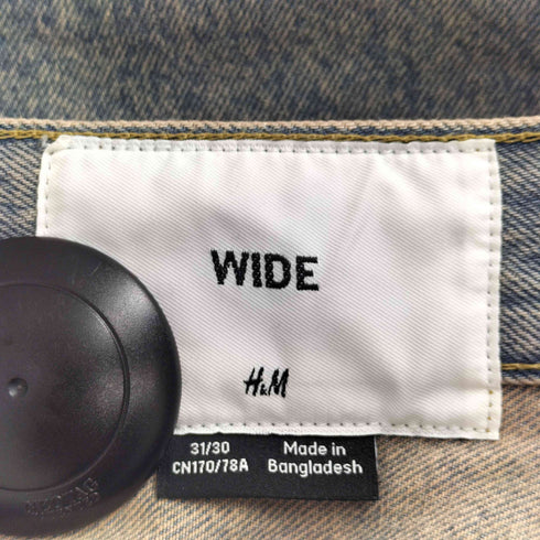 エイチアンドエム H&M WIDE バギーワイドデニム メンズ 31/30