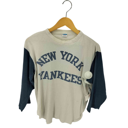 チャンピオン Champion 70s MADE IN USA バータグ チームロゴTシャツ 染み込み メンズ import:L