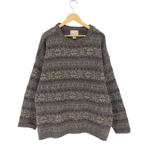 ウールリッチ WOOLRICH USA製フェアアイル ノルディック ウールニット メンズ import:XL