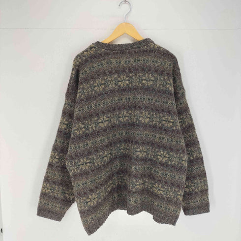 ウールリッチ WOOLRICH USA製フェアアイル ノルディック ウールニット メンズ import:XL