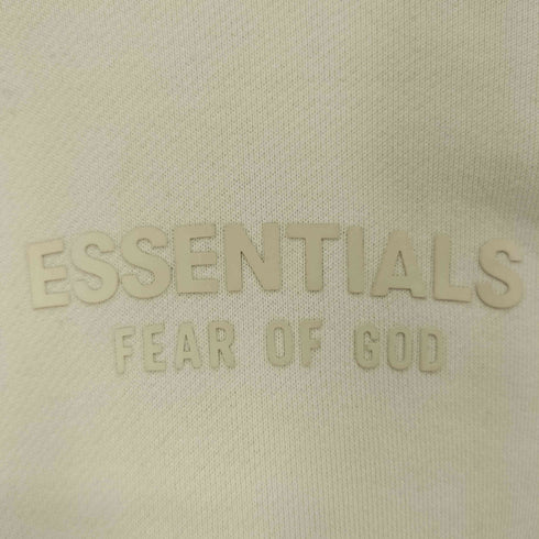 フェイアーオブゴッド エッセンシャルズ FEAR OF GOD ESSENTIALS コットン ポリ 裏起毛 モックネック ラバーロゴ 3Dロゴプリント フーディー コア プルオーバー パーカー メンズ import:S