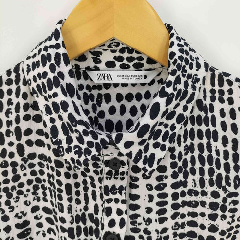 ザラ ZARA ZW COLLECTION LONG PRINTED DRESS ロング プリント ドレス ワンピース レディース import:XS