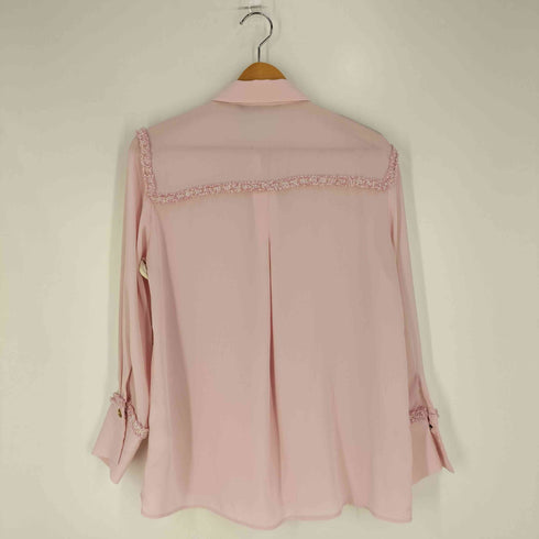 ザラ ZARA ツイードライン シャツブラウス レディース import:S