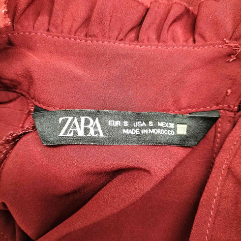 ザラ ZARA フリルデザイン ブラウス レディース import:S
