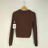 ザラ ZARA スキッパー レーヨン リブニットカットソー レディース import:S