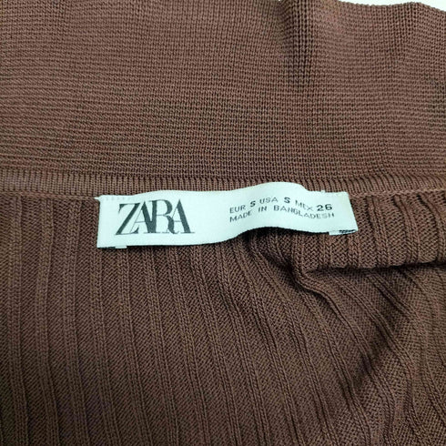 ザラ ZARA スキッパー レーヨン リブニットカットソー レディース import:S