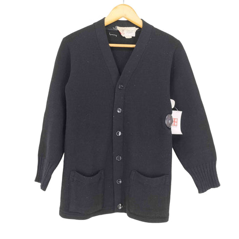 50-60s THE STAG SHOP ウッドボタン ウールカーディガン メンズ US:36
