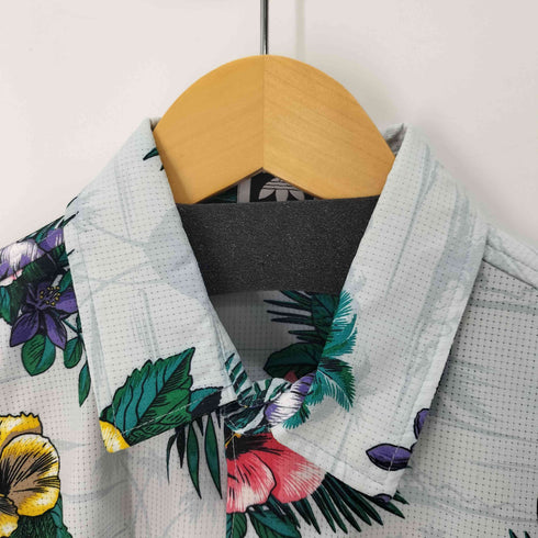 アディダスオリジナルス adidas Originals Aerotech Floral Button Up S/S Shirt メンズ JPN:L