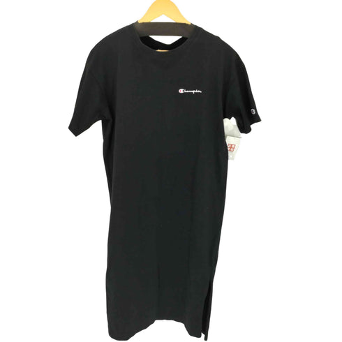 チャンピオン Champion ロゴ刺繍 S/S Tシャツ ワンピース レディース import:M