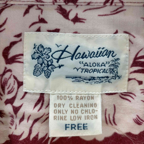 レーヨンアロハシャツ メンズ FREE
