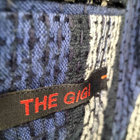 THE GIGI DEGAS MI トライバル刺し子ジャガードストライプ3Bテーラードジャケット メンズ EUR:48
