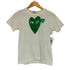 プレイコムデギャルソン PLAY COMME des GARCONS ハートロゴ プリント 刺繍 半袖Tシャツ カットソー レディース JPN:M