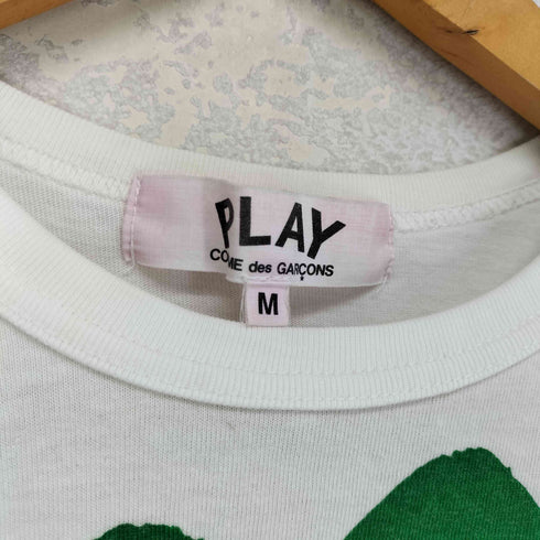 プレイコムデギャルソン PLAY COMME des GARCONS ハートロゴ プリント 刺繍 半袖Tシャツ カットソー レディース JPN:M