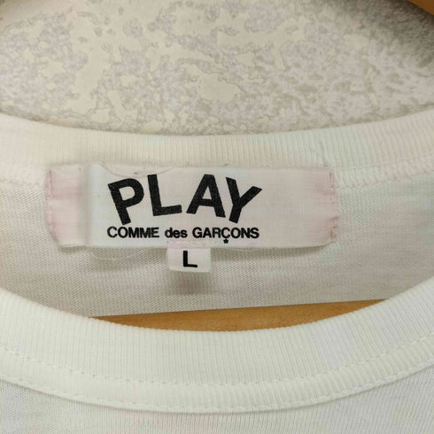 プレイコムデギャルソン PLAY COMME des GARCONS ハートロゴ ワンポイント刺繍 半袖Tシャツ カットソー レディース JPN:L