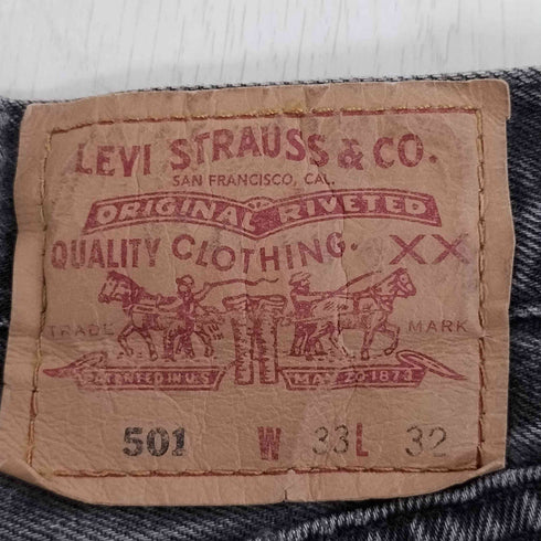 リーバイス Levis 90s 501 裏216刻印 ボタンフライ ブラック デニムパンツ メンズ W33 L32