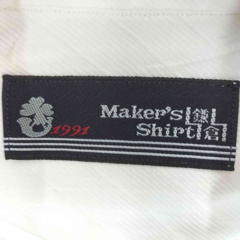 メーカーズシャツカマクラ Makers Shirt 鎌倉 同色 トラッド ライン ワイド カラー L/S シャツ メンズ 38/62