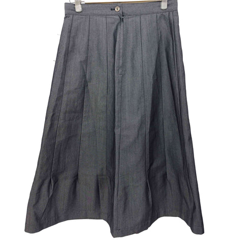 トリココムデギャルソン tricot COMME des GARCONS AD1999 90S デニムライク ウールロングスカート レディース JPN:M