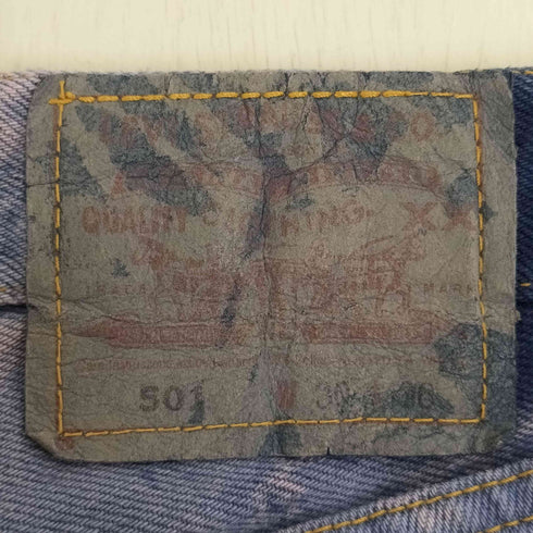 リーバイス Levis 90s USA製 501-0191 裏552刻印 タイダイ染め デニムパンツ メンズ W30 L36
