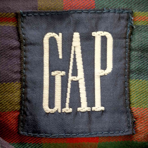 ギャップ Gap 紺タグ old マドラスチェック ボタンダウンシャツ メンズ JPN:M