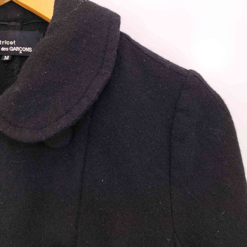 トリココムデギャルソン tricot COMME des GARCONS 縮絨 丸襟 ショート ピーコート レディース import:M