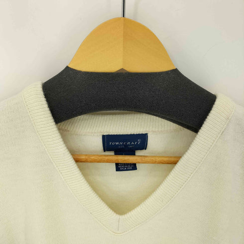 タウンクラフト TOWNCRAFT 90S Vガゼット アクリルVネックニット メンズ import:L