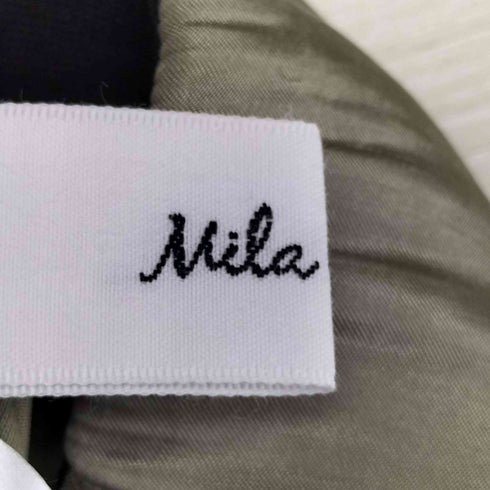ミラオーウェン Mila Owen タックフレアサテンマキシスカート レディース JPN:1