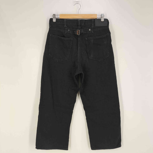 アナトミカ ANATOMICA WILDSIDE シンチバック ボタンフライ ブラック デニムパンツ メンズ 32