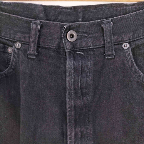 アナトミカ ANATOMICA WILDSIDE シンチバック ボタンフライ ブラック デニムパンツ メンズ 32